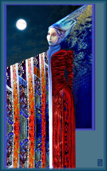 Digital Arts titled "Atemporelle" by Hélène Patris, Original Artwork, Digital Painting