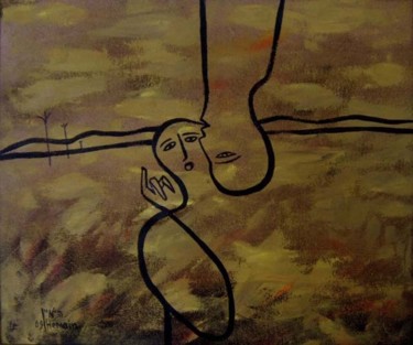 Картина под названием "Появление-An Appear…" - Moshe Hemain, Подлинное произведение искусства, Другой