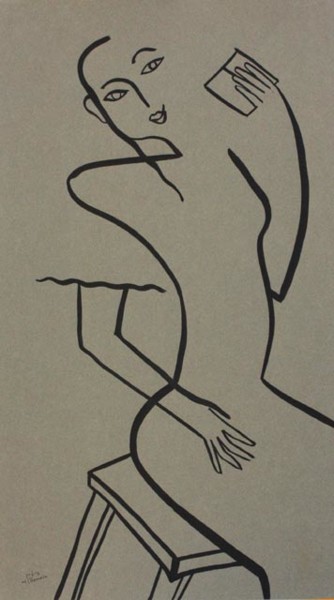 Рисунок под названием "Облагораживающее св…" - Moshe Hemain, Подлинное произведение искусства