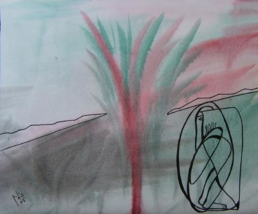 Картина под названием "Отшельник-Hermit" - Moshe Hemain, Подлинное произведение искусства, Другой