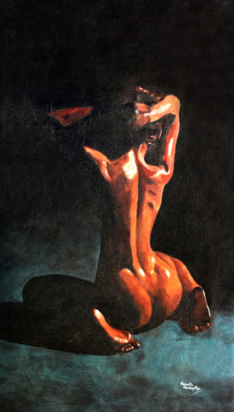 Pittura intitolato "Seduce Me" da Hemantha Warakapitiya, Opera d'arte originale, Acrilico Montato su Telaio per barella in l…