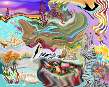 Arte digitale intitolato "The Earth in Motion" da Hemu Aggarwal (hyaggarwal), Opera d'arte originale, Lavoro digitale 2D
