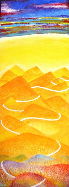 Pittura intitolato "A lonely Trail" da Hemu Aggarwal (hyaggarwal), Opera d'arte originale, Acrilico