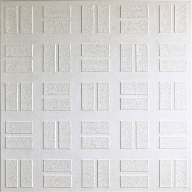 Minimalistic Painting - Amsterdam - Wallobject 100 Malerei mit dem Titel "Minimalistic Painti…" von Henk Broeke, Original-Kunstwerk, Acryl Auf Keilrahmen aus Holz montiert