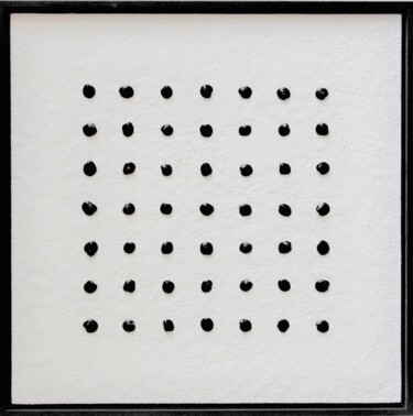 Картина под названием "Black & White - obj…" - Henk Broeke, Подлинное произведение искусства, Акрил Установлен на Деревянная…