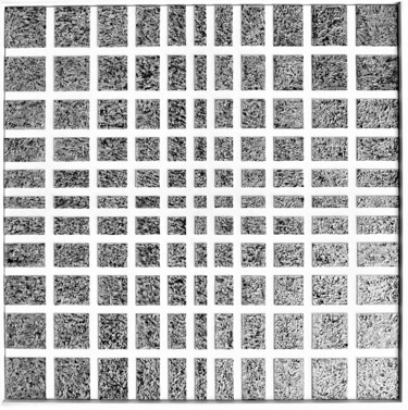 Картина под названием "Silver squares - nr…" - Henk Broeke, Подлинное произведение искусства, Акрил Установлен на Деревянная…