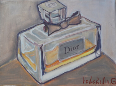 Malerei mit dem Titel "Dior" von Hennadii Volokitin, Original-Kunstwerk, Öl