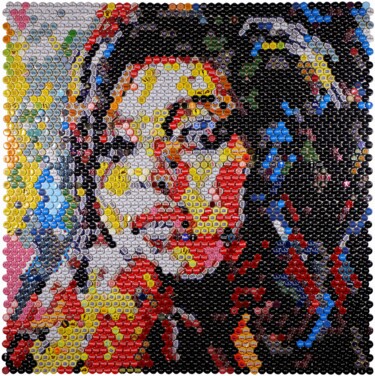 Collages intitulée "Amy Winehouse" par Henning Leuschner, Œuvre d'art originale, Collages