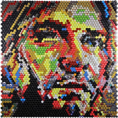 Collages titled "Kurt Cobain" by Henning Leuschner, Original Artwork, Collages