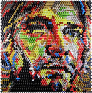 Collages titulada "Kurt Cobain" por Henning Leuschner, Obra de arte original, Collages