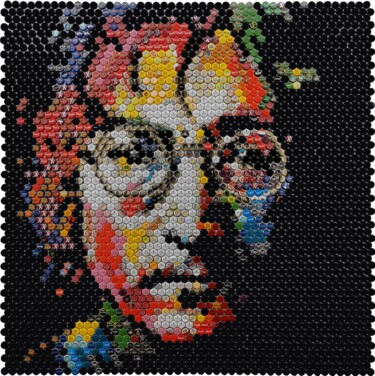 Collages intitulée "John Lennon 2.0😍 -…" par Henning Leuschner, Œuvre d'art originale, Collages