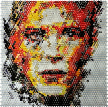 Collages intitulée "David Bowie - Hereo…" par Henning Leuschner, Œuvre d'art originale, Collages