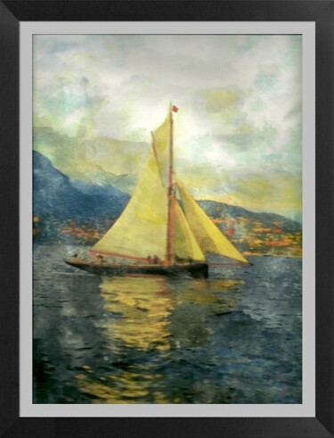 Digital Arts titled "Yacht Marigold, fin…" by Henohut, Original Artwork
