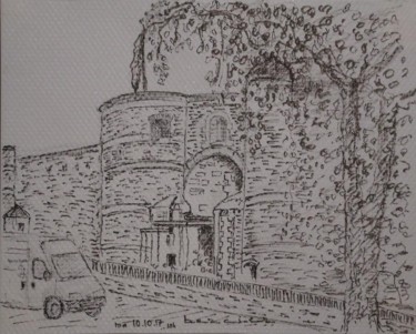 Drawing titled "chateaudangers.jpg" by Enrico El Nomado Dit El Gréco, Original Artwork, Ink