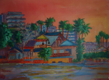 Painting titled "TORREMOLINOS ANDALO…" by Enrico El Nomado Dit El Gréco, Original Artwork, Acrylic