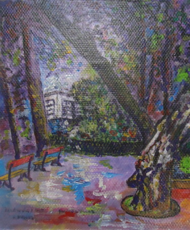 Painting titled "Jardin des Plantes…" by Enrico El Nomado Dit El Gréco, Original Artwork, Acrylic