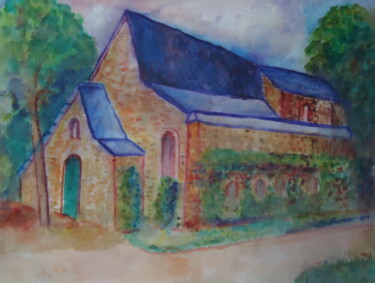 Painting titled "Chapelle St SAMSON…" by Enrico El Nomado Dit El Gréco, Original Artwork, Acrylic