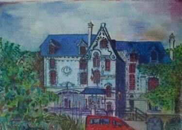 Painting titled "MAIRIE DE PORNICHET" by Enrico El Nomado Dit El Gréco, Original Artwork, Acrylic