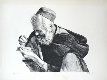 Printmaking titled "Les Sous" by Henri Eisenberg, Original Artwork, Lithography