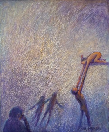 Pintura titulada "Ho Hisse" por Henri Eisenberg, Obra de arte original, Acrílico Montado en Bastidor de camilla de madera