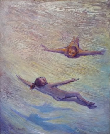 Peinture intitulée "Vers Toi" par Henri Eisenberg, Œuvre d'art originale, Acrylique Monté sur Châssis en bois