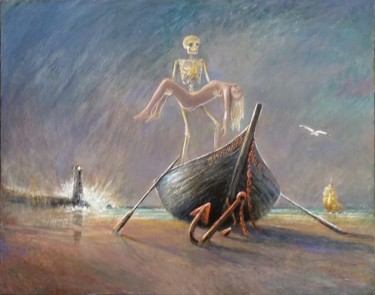 Pittura intitolato "La Mouette, ou Le R…" da Henri Eisenberg, Opera d'arte originale, Acrilico