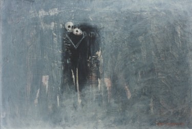 Peinture intitulée "La Jeune fille et l…" par Henri Eisenberg, Œuvre d'art originale, Acrylique Monté sur Châssis en bois