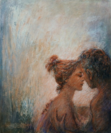 Peinture intitulée "Avec Toi dans un co…" par Henri Eisenberg, Œuvre d'art originale, Acrylique