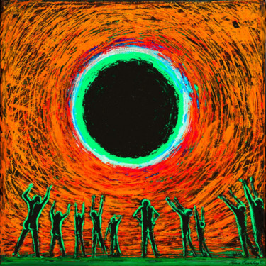 Arts numériques intitulée "Soleil Noir" par Henri Eisenberg, Œuvre d'art originale, Travail numérique 2D