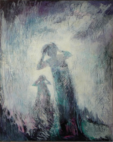 Pintura titulada "La Nuit Transfigurée" por Henri Eisenberg, Obra de arte original, Acrílico