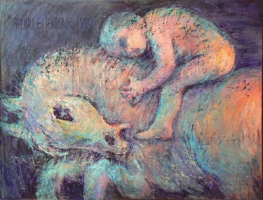 Pintura titulada "Génération montante" por Henri Eisenberg, Obra de arte original, Acrílico Montado en Bastidor de camilla d…