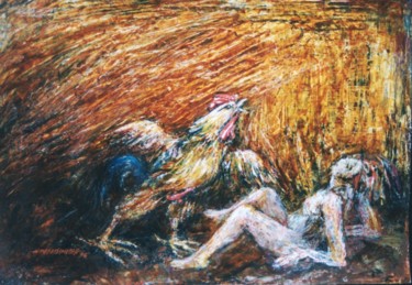 Painting titled "Gauloiserie" by Henri Eisenberg, Original Artwork, Acrylic