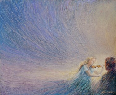 Peinture intitulée "Sérénade" par Henri Eisenberg, Œuvre d'art originale, Acrylique