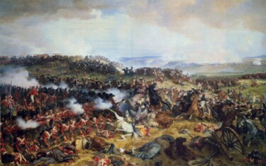 Peinture intitulée "La bataille de Wate…" par Henri Félix Emmanuel Philippoteaux, Œuvre d'art originale, Huile