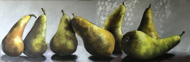 Peinture intitulée "7 poires" par Henri Hadida, Œuvre d'art originale, Huile