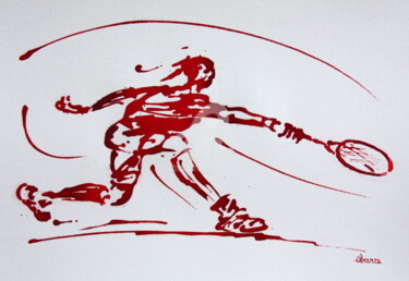 Dessin intitulée "Squash N°1" par Henri Ibara, Œuvre d'art originale, Encre