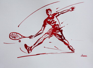 Dessin intitulée "Squash N°5" par Henri Ibara, Œuvre d'art originale, Encre