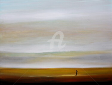 Peinture intitulée "Solitude N°2" par Henri Ibara, Œuvre d'art originale, Acrylique