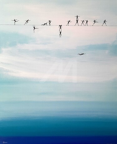 L'individualiste Peinture intitulée "L'individualiste" par Henri Ibara, Œuvre d'art originale, Acrylique Monté sur Châssis en bois