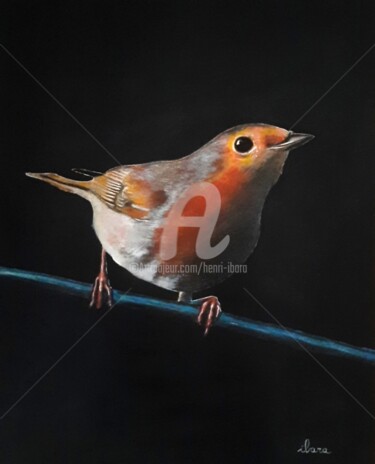 Peinture intitulée "Oiseau N°2" par Henri Ibara, Œuvre d'art originale, Acrylique