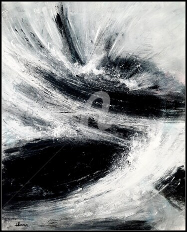 Peinture intitulée "Tempête" par Henri Ibara, Œuvre d'art originale, Acrylique