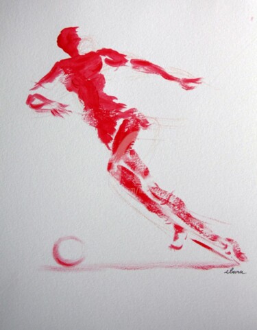 Drawing titled "football-n-9-dessin…" by Henri Ibara, Original Artwork, Other
