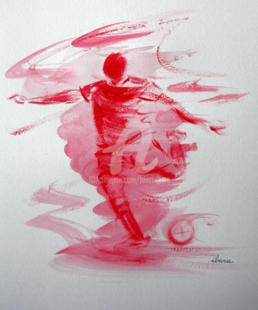Desenho intitulada "football-n-10-dessi…" por Henri Ibara, Obras de arte originais, Outro