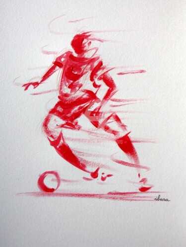 Dessin intitulée "football-n-11-dessi…" par Henri Ibara, Œuvre d'art originale, Autre