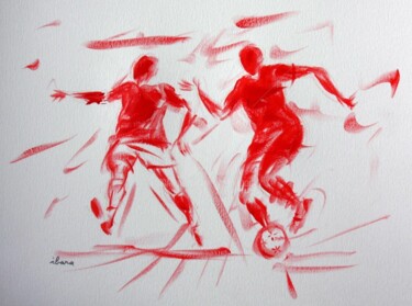 Dessin intitulée "football-n-16-dessi…" par Henri Ibara, Œuvre d'art originale, Autre