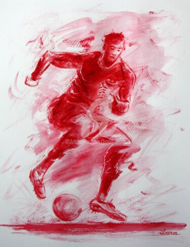 Drawing titled "football-n-20.jpg" by Henri Ibara, Original Artwork, Other