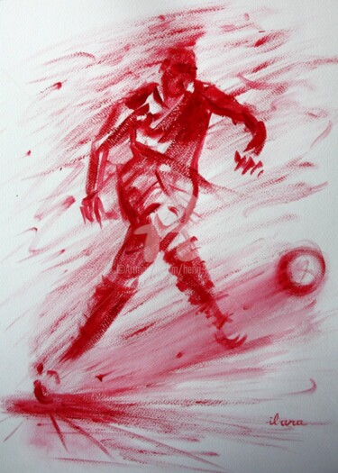 Drawing titled "football-n-21-dessi…" by Henri Ibara, Original Artwork, Other