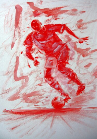 Drawing titled "football-n-23-dessi…" by Henri Ibara, Original Artwork, Other