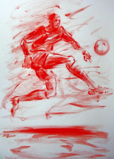 Рисунок под названием "football-n-24-dessi…" - Henri Ibara, Подлинное произведение искусства, Другой