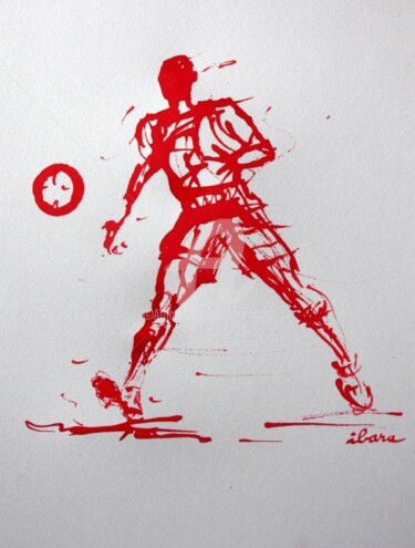 Drawing titled "football-n-28-dessi…" by Henri Ibara, Original Artwork, Other